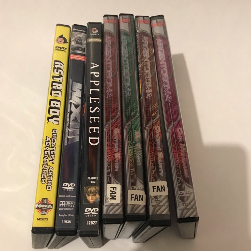 Lot of 7 anime DVDs ~ all tested and working